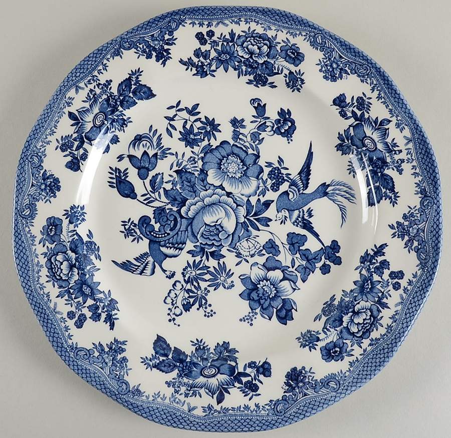 Asiatic Pheasant Blue Service Plate (Charger) by Wedgwood-1