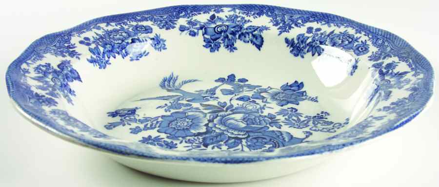 Asiatic Pheasant Blue 12" Round Deep Dish by Wedgwood-1