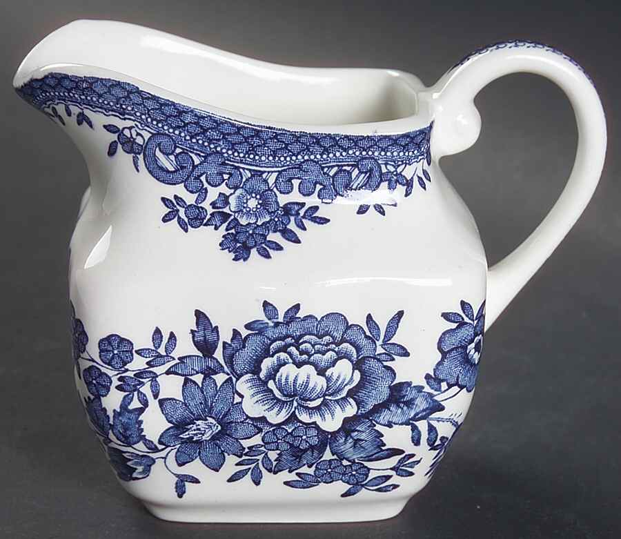 Asiatic Pheasant Blue Creamer by Wedgwood-1