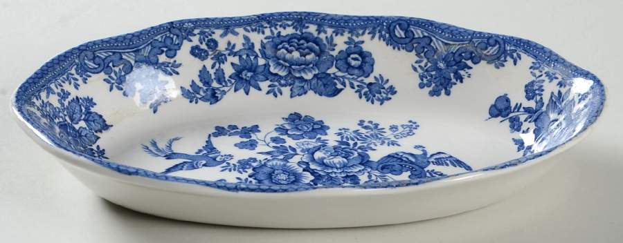 Asiatic Pheasant Blue Relish/Gravy Underplate by Wedgwood-1