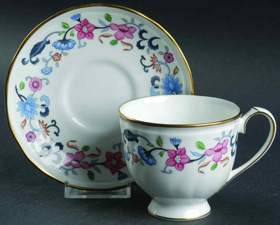 Bainbridge Footed Cup & Saucer Set by Wedgwood-1