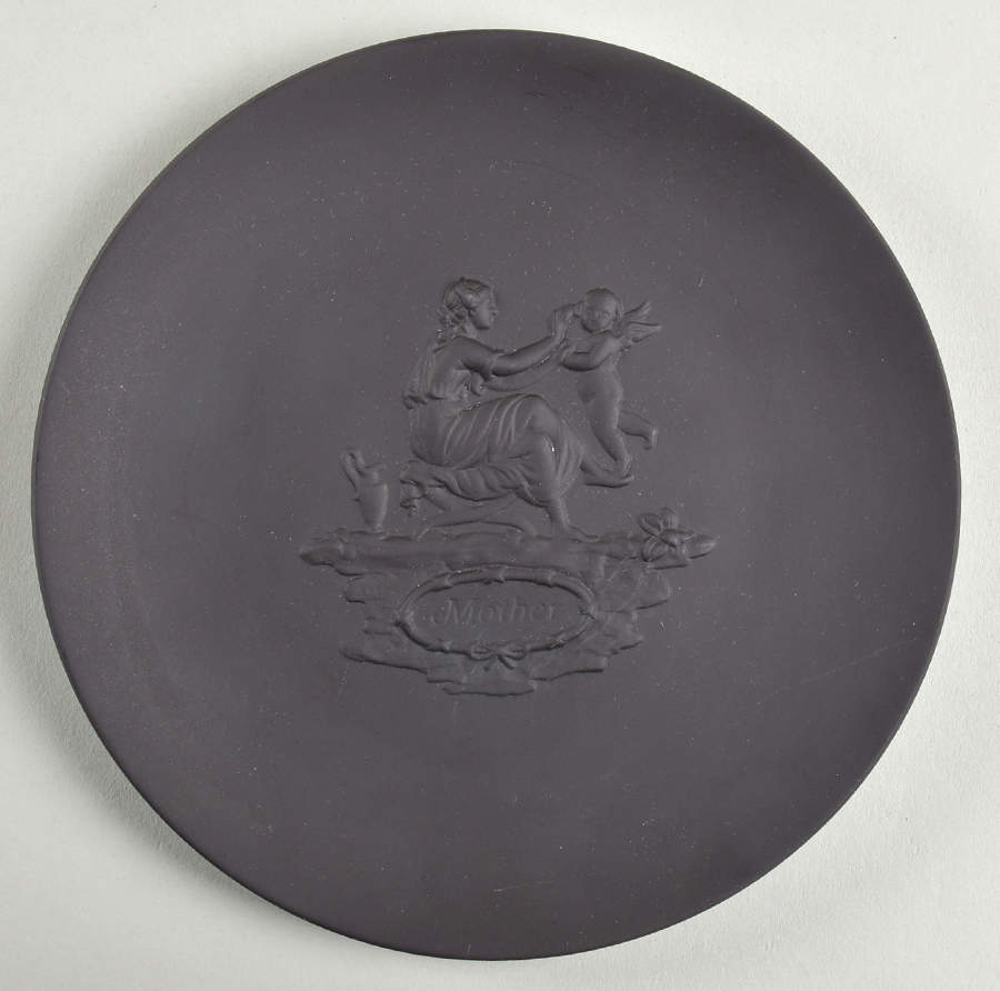 Basalt Black 6" Round Tray by Wedgwood-1