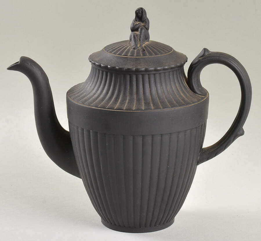 Basalt Black Mini Teapot & Lid by Wedgwood-1