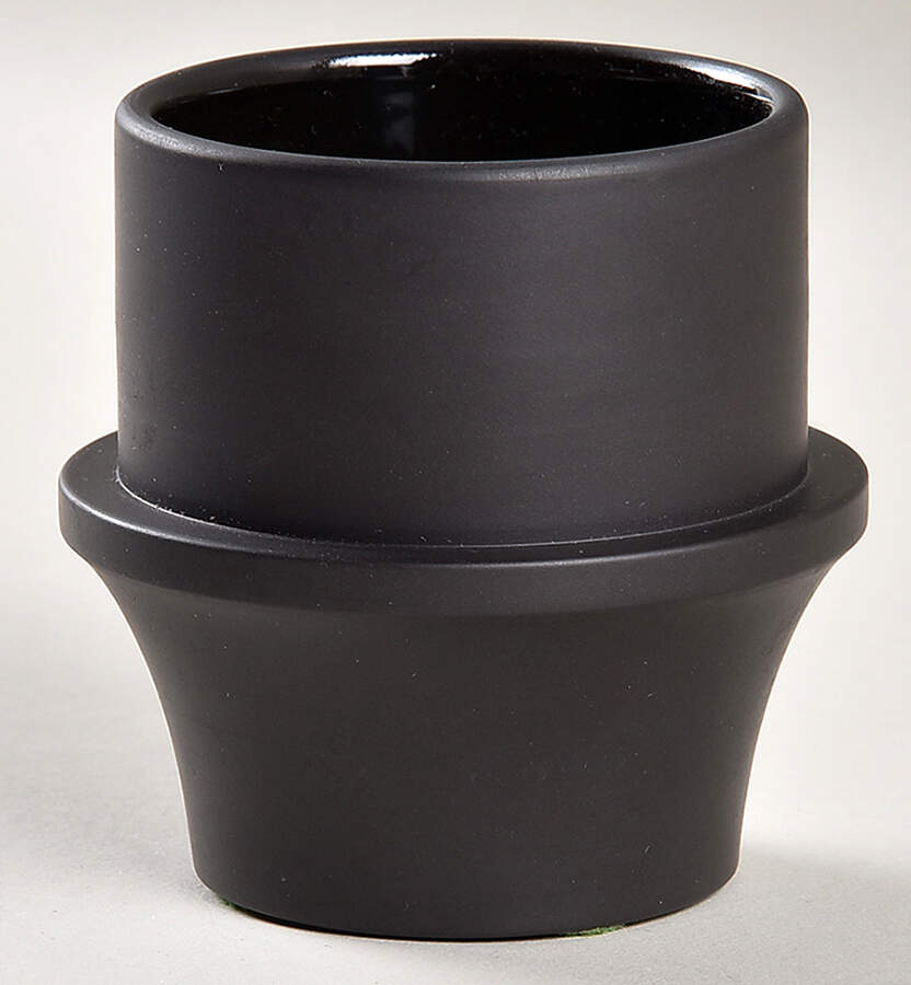 Basalt Black 2" Flower Pot by Wedgwood-1