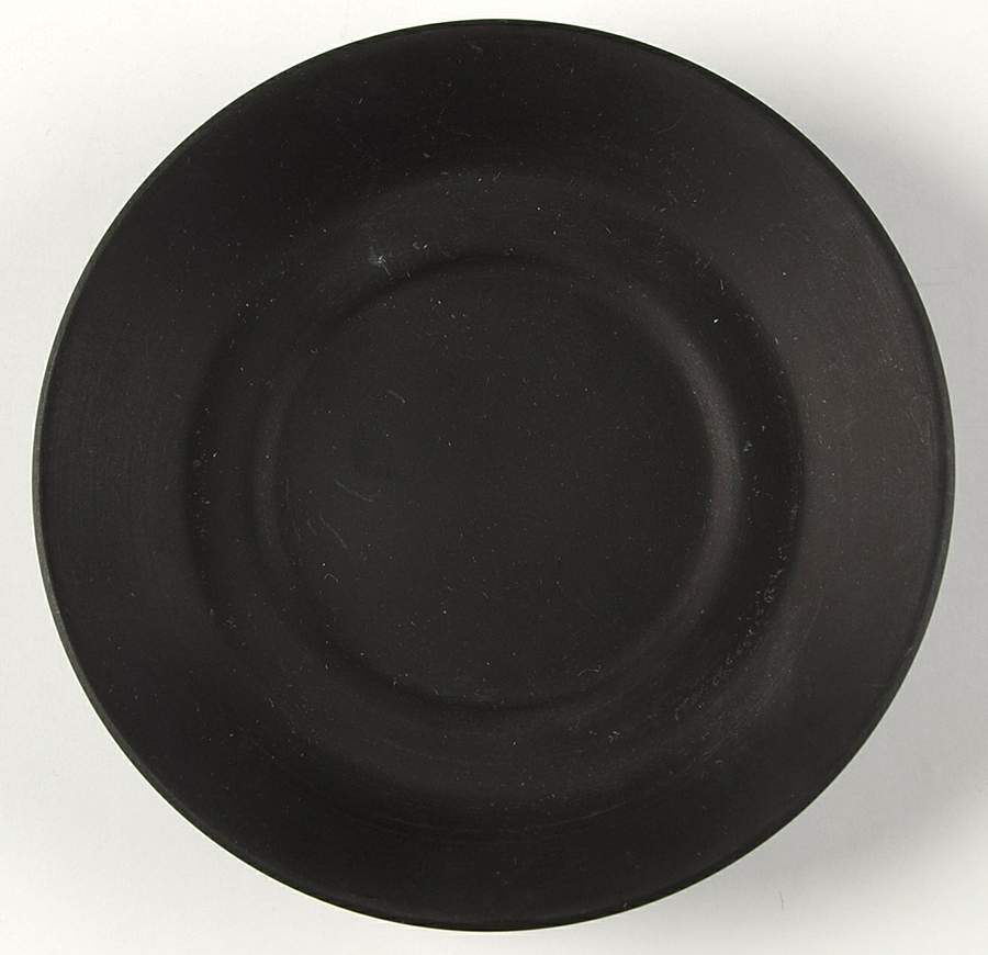 Basalt Black Saucer for Bond Shape Demitasse Cup by Wedgwood-1