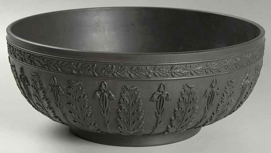 Basalt Black Centerpiece/Console Bowl by Wedgwood-1