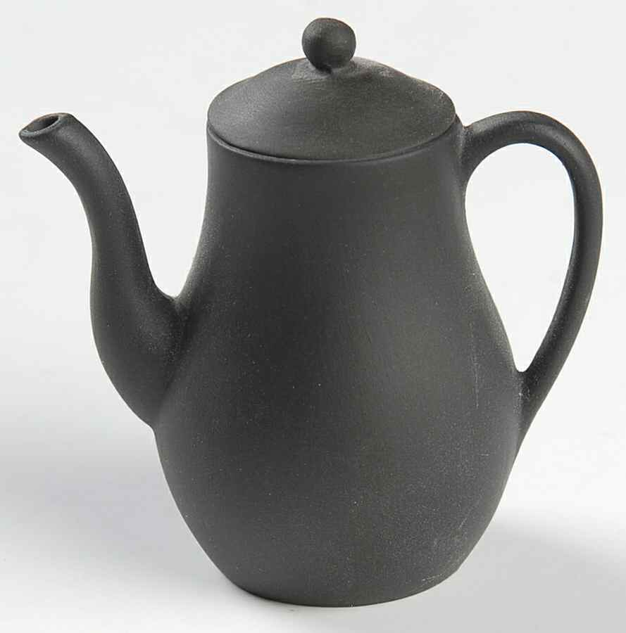 Basalt Black Miniature Coffee Pot & Lid by Wedgwood-1