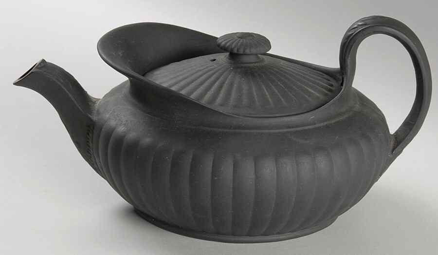 Basalt Black Teapot No Lid by Wedgwood-1