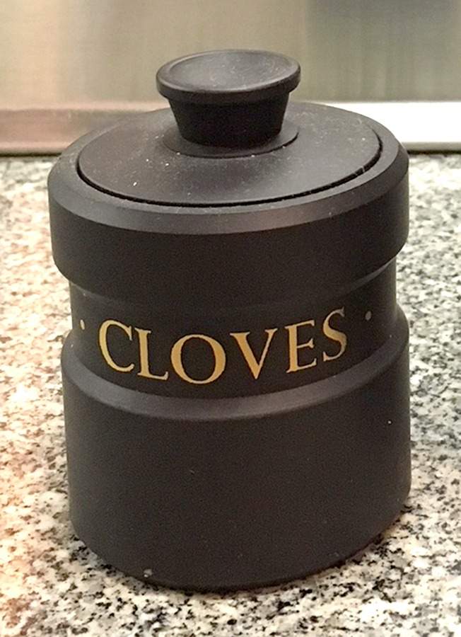Basalt Black Small Cloves Spice Jar & Lid by Wedgwood-1