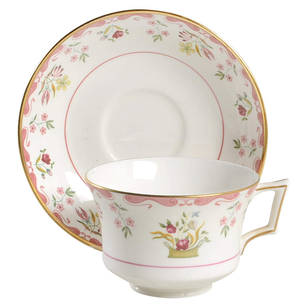 Bianca (Williamsburg Mark) Footed Cup & Saucer Set by Wedgwood-1