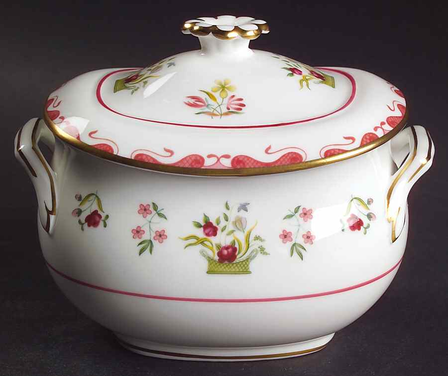 Bianca (Williamsburg Mark) Sugar Bowl & Lid by Wedgwood-1