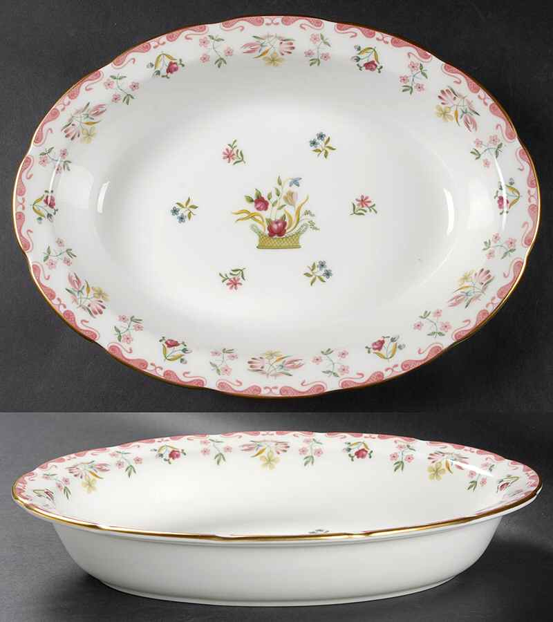 Bianca (Williamsburg Mark) 10" Oval Vegetable Bowl by Wedgwood-1
