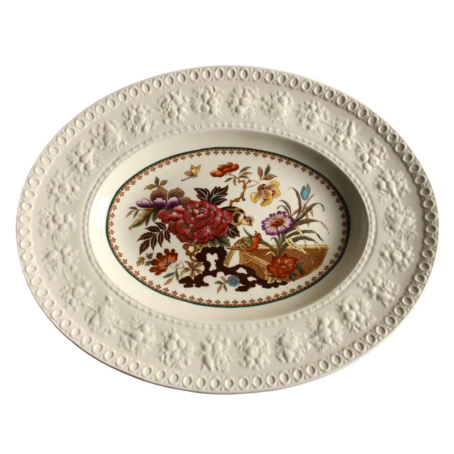 Bullfinch Wellesely Multicolor 13" Oval Serving Platter by Wedgwood-1