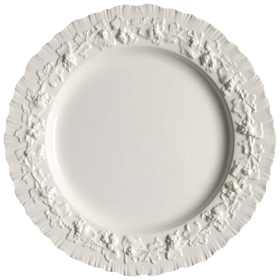 Cream Color on Cream Color (Shell Edge) Dinner Plate by Wedgwood-1