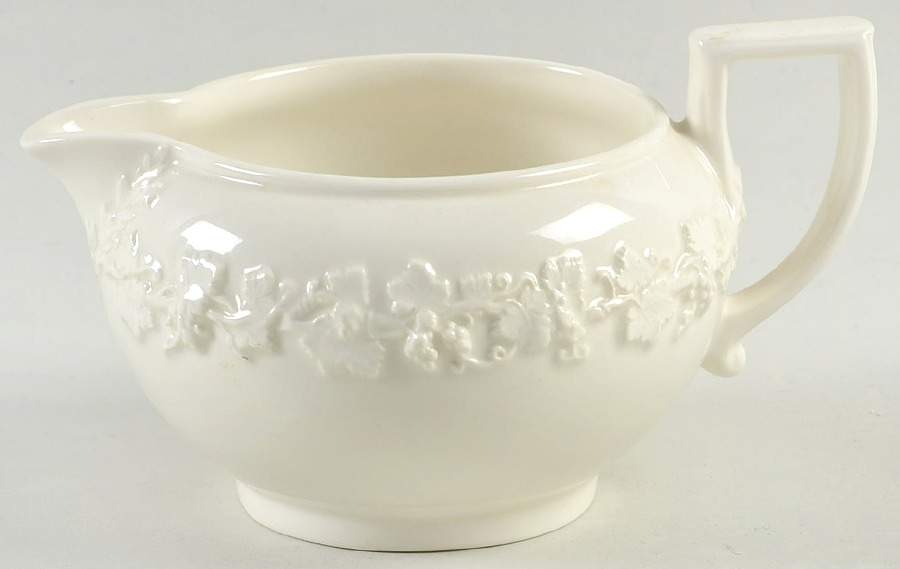 Cream Color on Cream Color (Shell Edge) Creamer by Wedgwood-1
