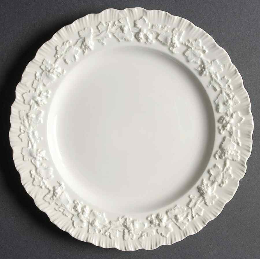 Cream Color on Cream Color (Shell Edge) Salad Plate by Wedgwood-1
