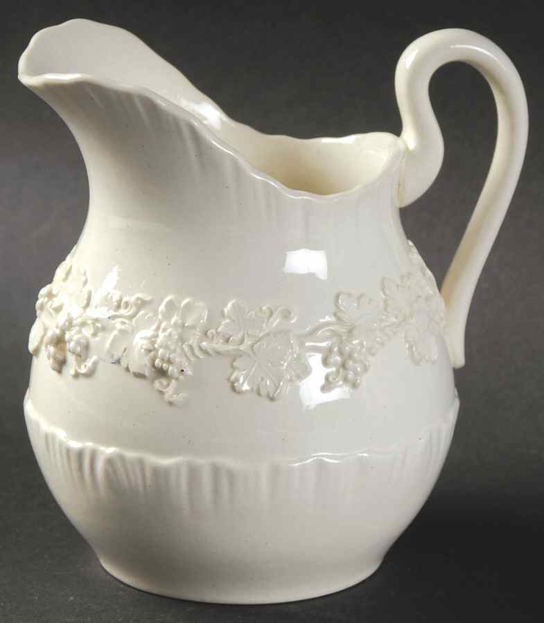 Cream Color on Cream Color (Shell Edge) Creamer by Wedgwood-1