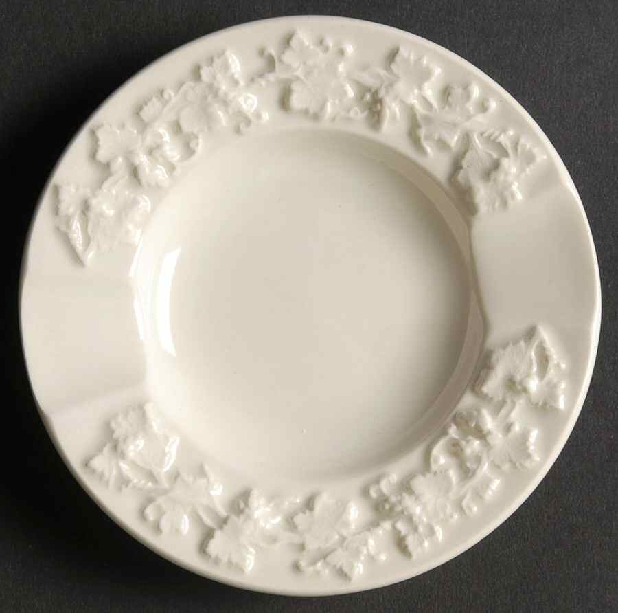 Cream Color on Cream Color (Shell Edge) 3" Ashtray by Wedgwood-1