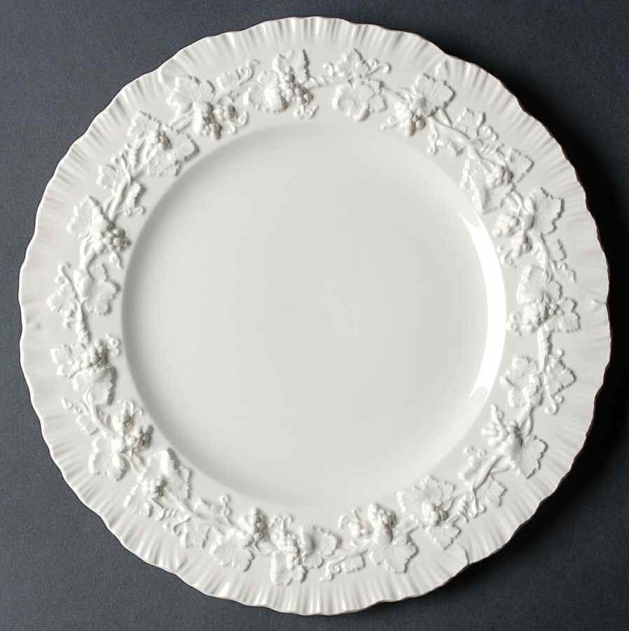 Cream Color on Cream Color (Shell Edge) Dinner Plate by Wedgwood-1