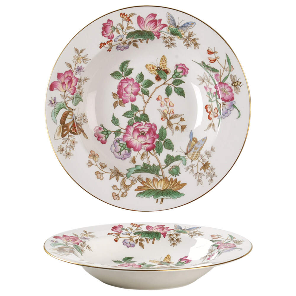 Charnwood (Bone) Rim Soup Bowl by Wedgwood-1
