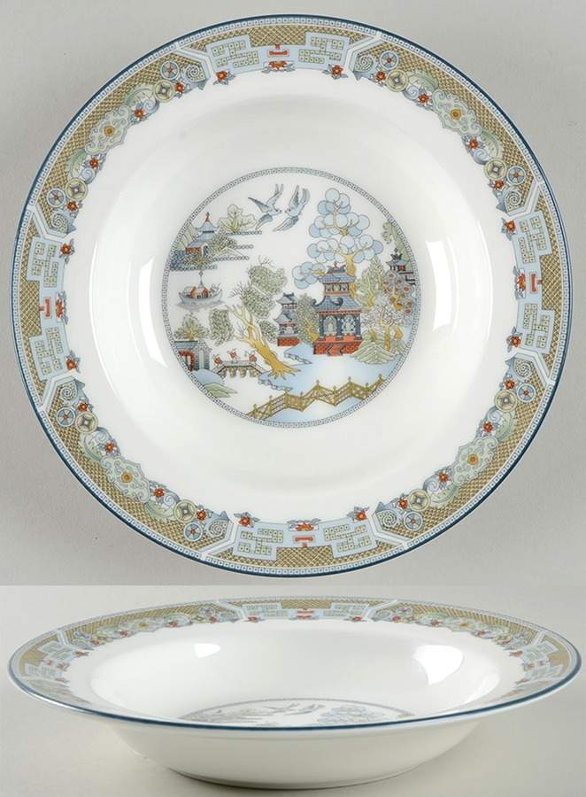 Chinese Legend Rim Soup Bowl by Wedgwood-1