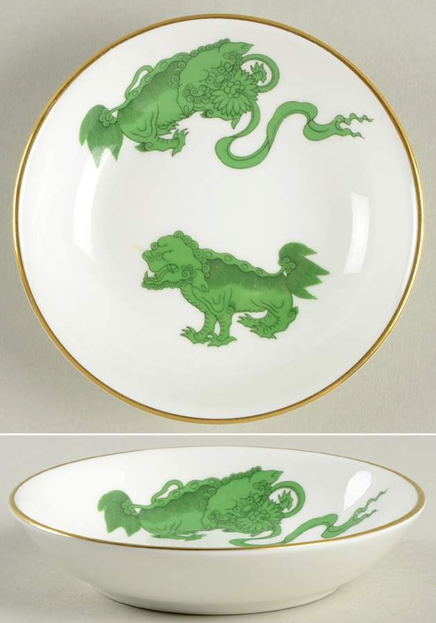 Chinese Tigers Green Sweet Dish Round by Wedgwood-1