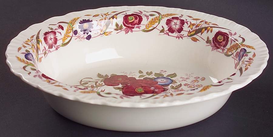 Cornflower 9" Oval Vegetable Bowl by Wedgwood-1