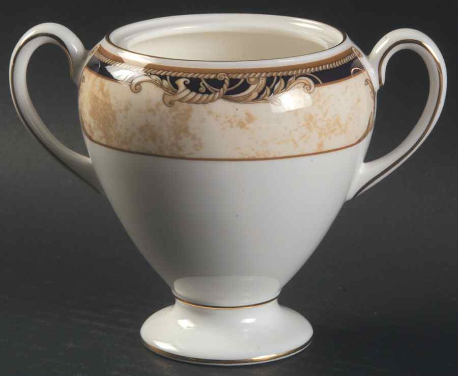Cornucopia Globe Shape Sugar Bowl No Lid by Wedgwood-1