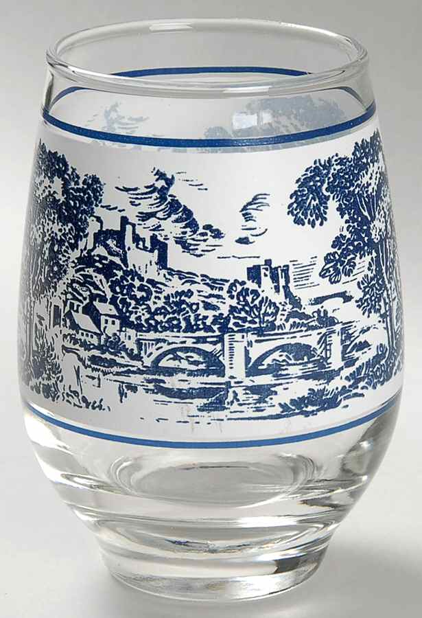 Countryside Blue 10 Oz Glassware Tumbler by Wedgwood-1