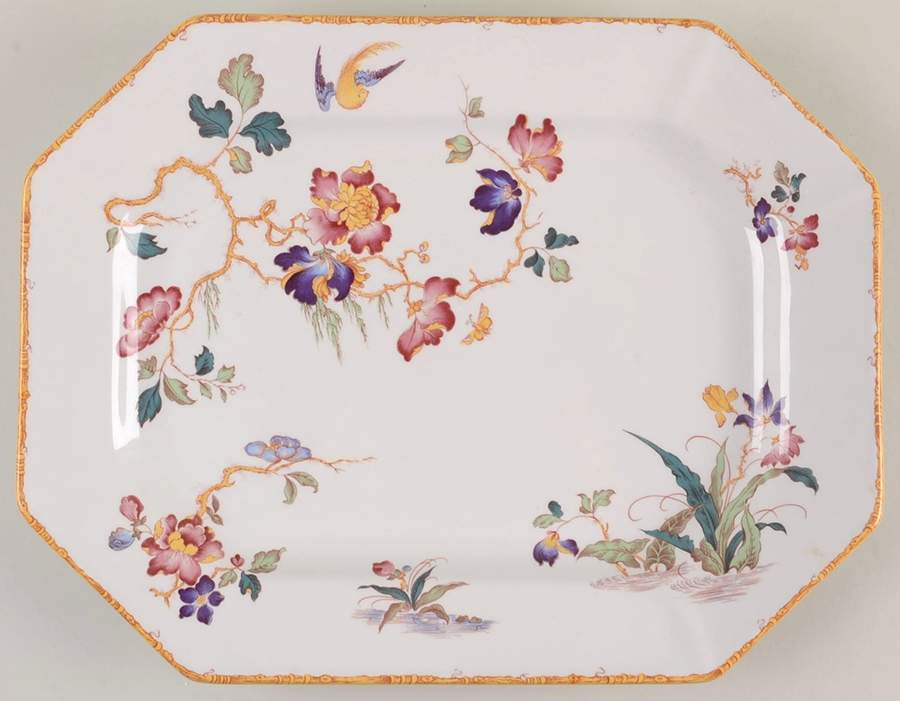 Devon Rose 14" Oval Serving Platter by Wedgwood-1