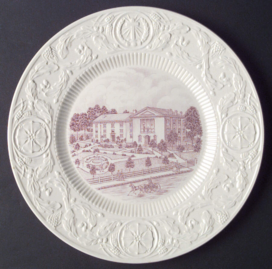 Duke University Mulberry Dinner Plate by Wedgwood-1