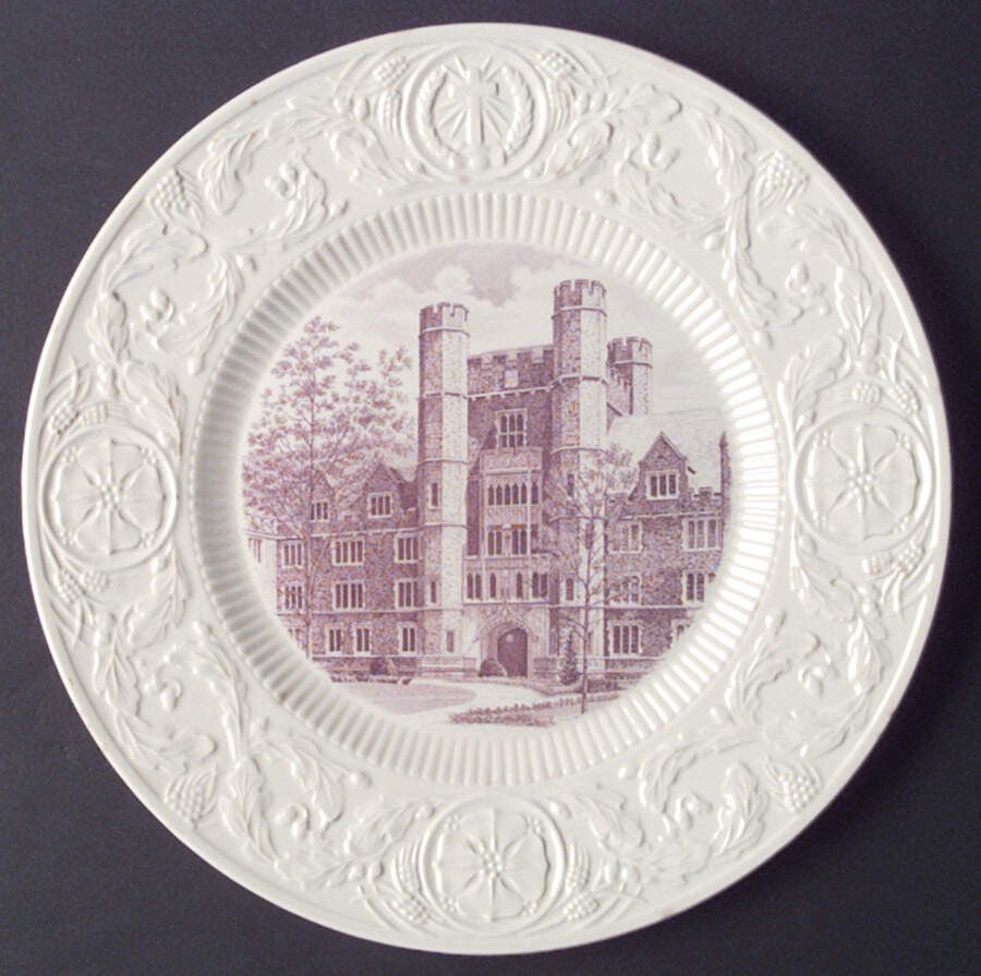 Duke University Mulberry Dinner Plate by Wedgwood-1