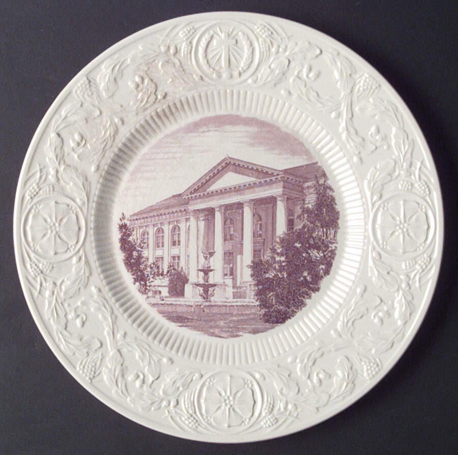 Duke University Mulberry Dinner Plate by Wedgwood-1