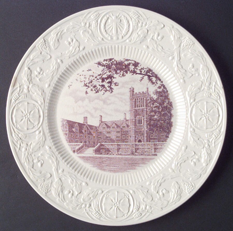 Duke University Mulberry Dinner Plate by Wedgwood-1