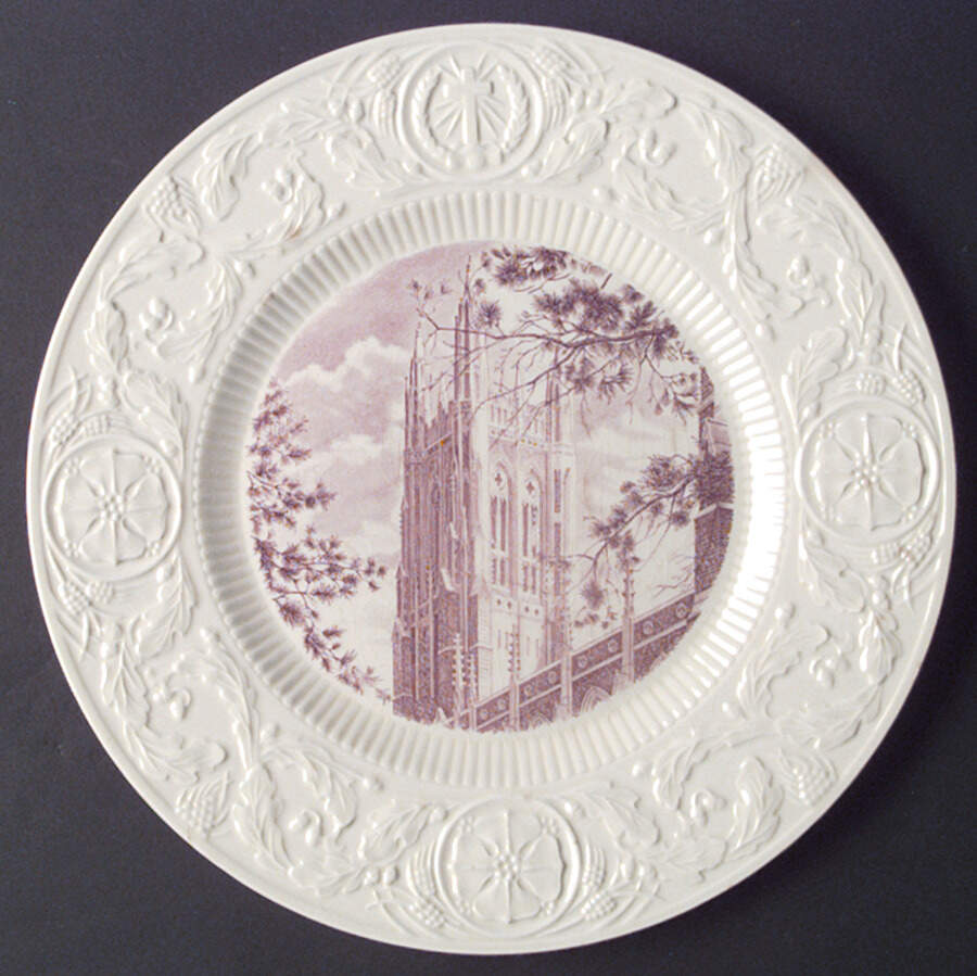 Duke University Mulberry Dinner Plate by Wedgwood-1