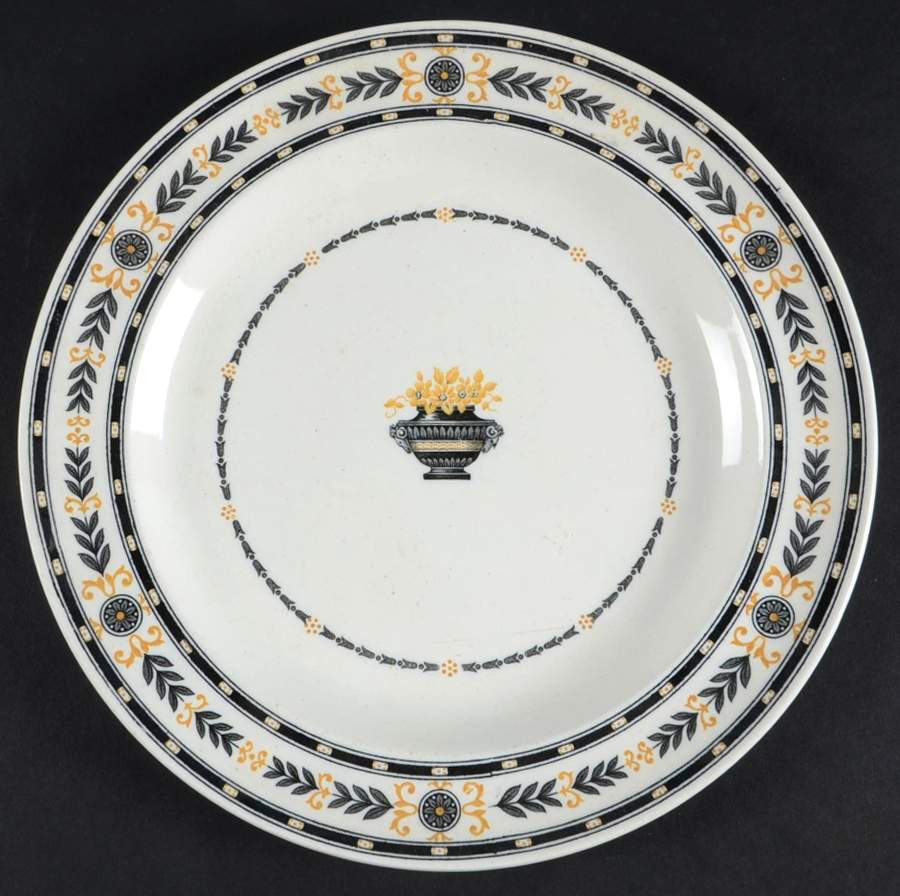 The Etruria (Black Laurel) Luncheon Plate by Wedgwood-1