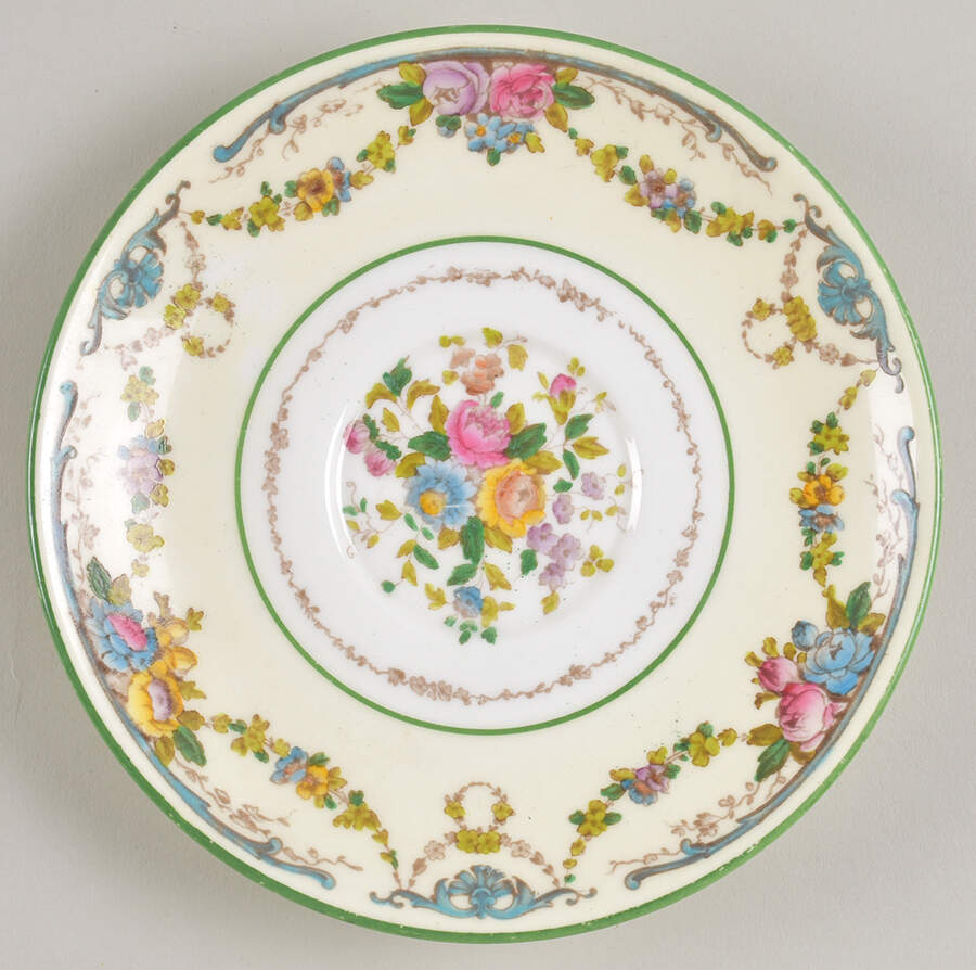 Grosvenor (W697, Cream Rim) Saucer by Wedgwood-1