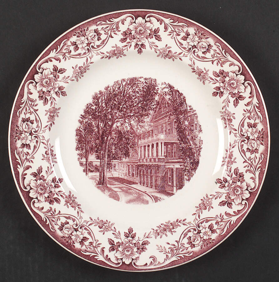 Hollins College Mulberry Dinner Plate by Wedgwood-1