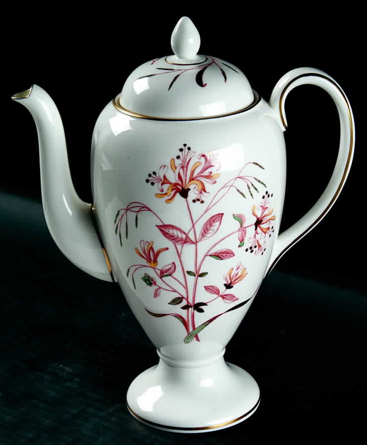 Honeysuckle Rust Coffee Pot & Lid by Wedgwood-1