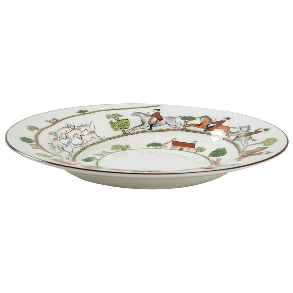 Hunting Scene Large Rim Soup Bowl by Wedgwood-1