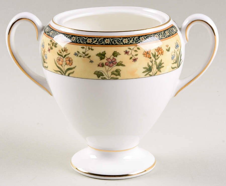 India Globe Shape Sugar Bowl No Lid by Wedgwood-1