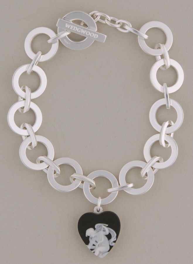 Jasperware Jewelry Iris Muse Charm Bracelet by Wedgwood-1