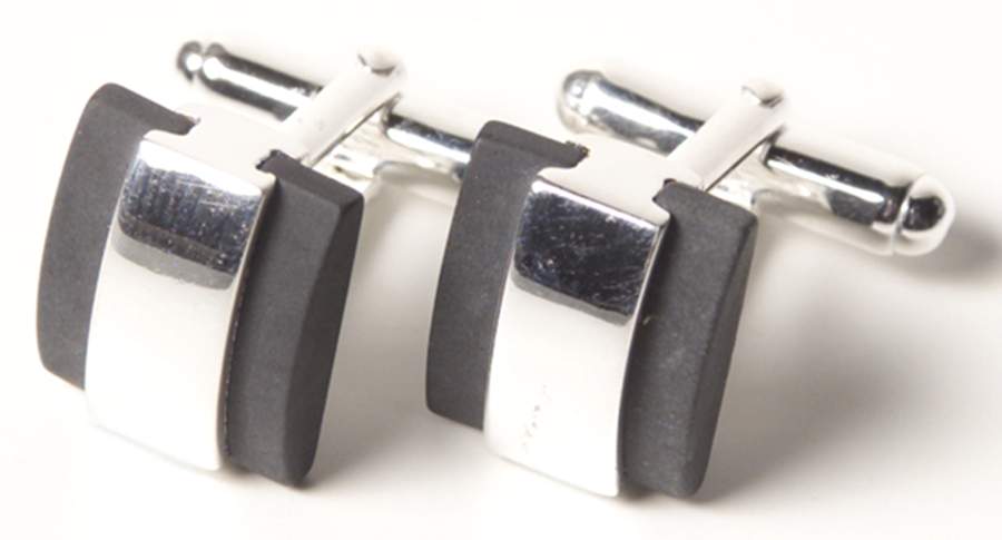 Jasperware Jewelry (Pair) Sterling Cuff Links by Wedgwood-1