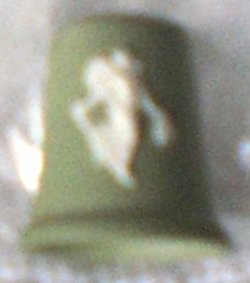 Cream Color on Celadon Jasperware Thimble by Wedgwood-1