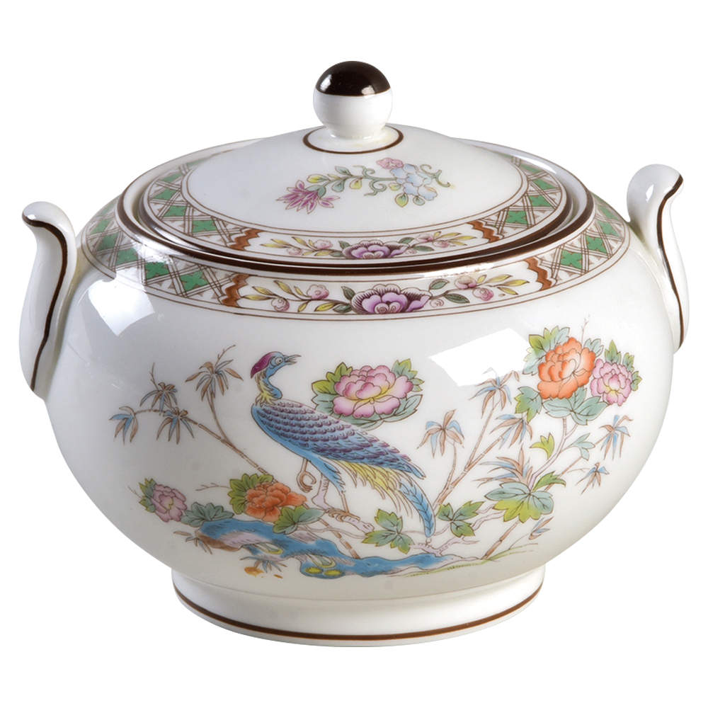 Kutani Crane 146 Shape Sugar Bowl & Lid by Wedgwood-1