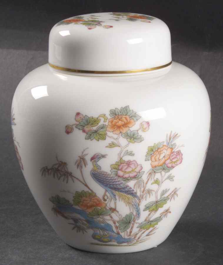 Kutani Crane Ginger Jar & Lid by Wedgwood-1