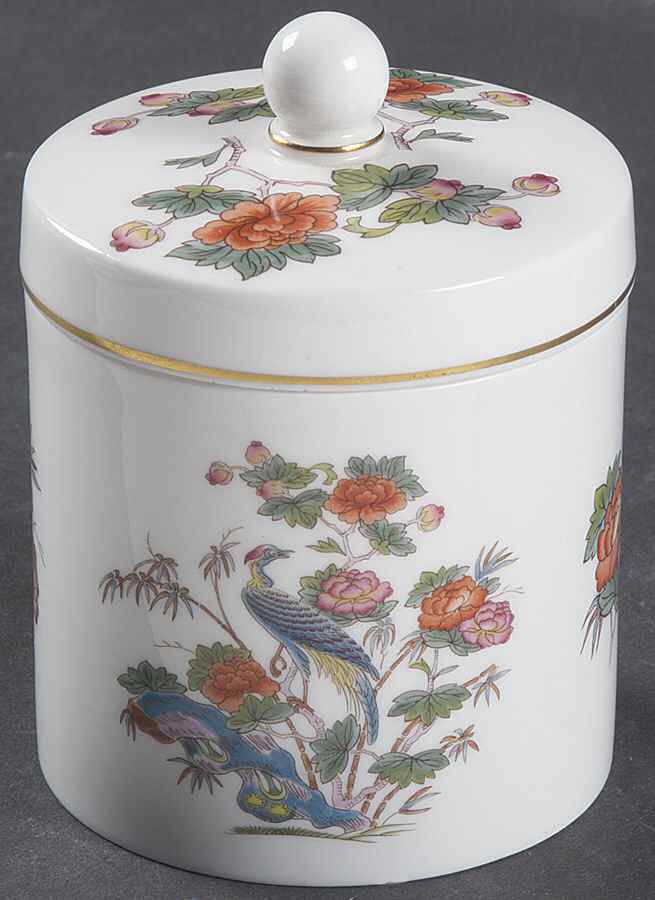 Kutani Crane Candy Jar & Lid by Wedgwood-1