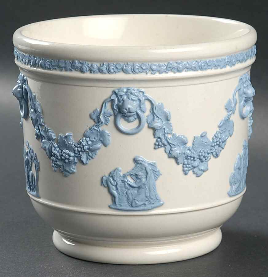 Lavender on Cream Color (Plain) Small Cachepot by Wedgwood-1