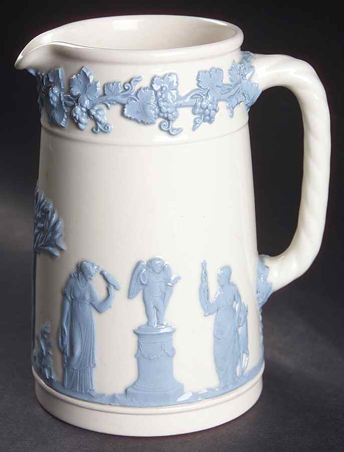 Lavender on Cream Color (Plain) 16 Oz Pitcher by Wedgwood-1