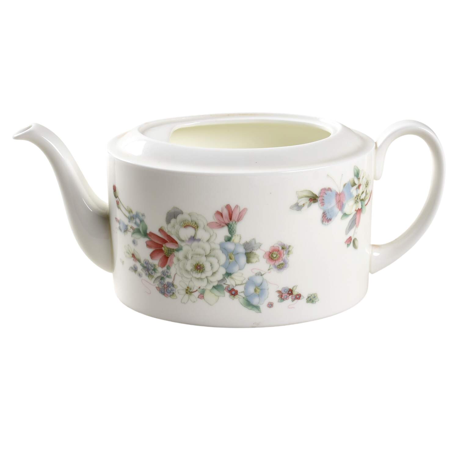 Lemon Tree (Butterflies & Flowers) Teapot No Lid by Wedgwood-1